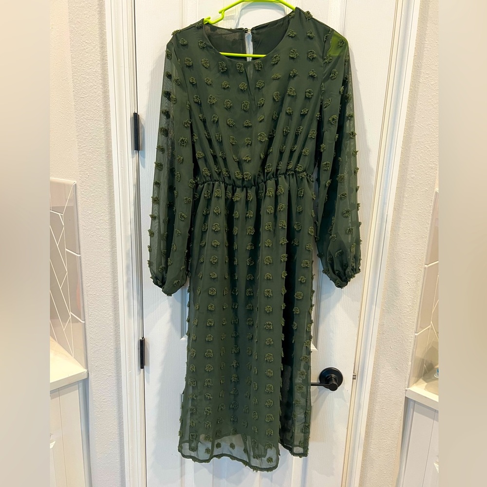 Dark green dress